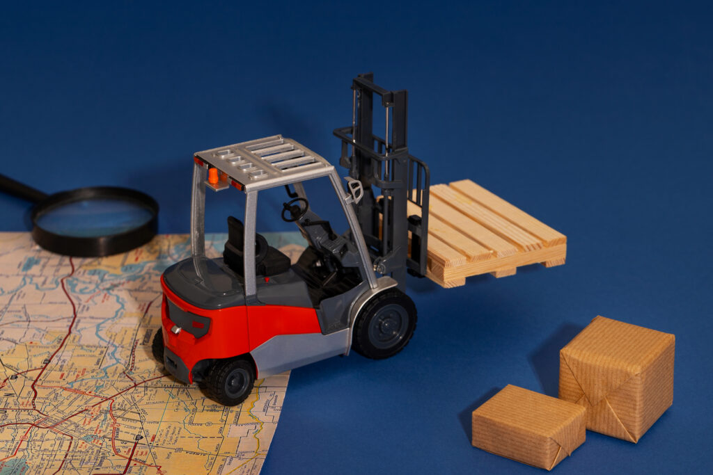 supply chain representation still life